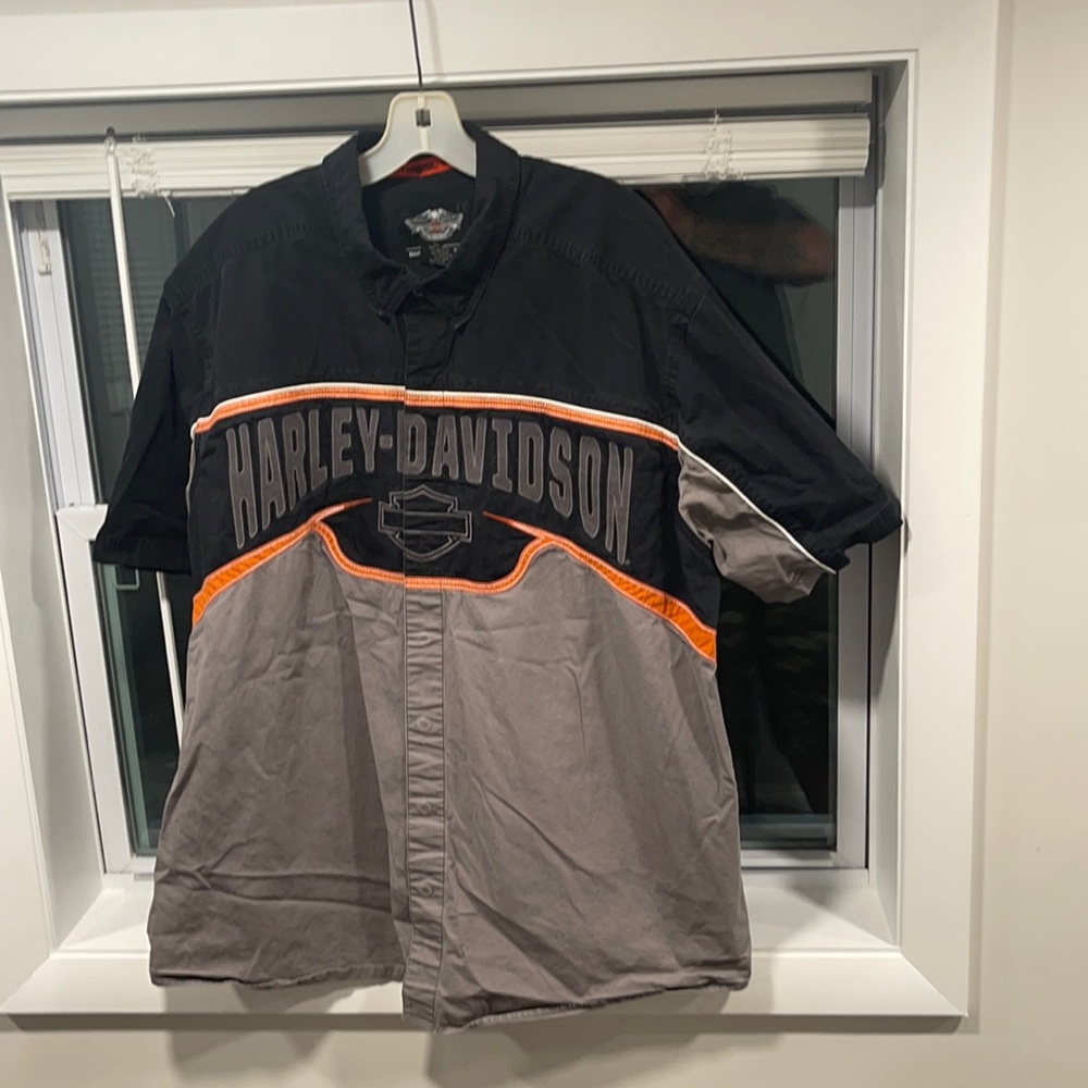 Harley Davidson snap front shirt